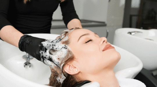 bac pour laver les cheveux